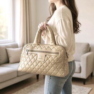 ショルダーバッグ・ポシェット × ヴィンテージ(中古) Chanel Caviar Bowling Bag Small 今日特価】Vintage CHANEL Bowling Shoulder Bag ヴィンテージ